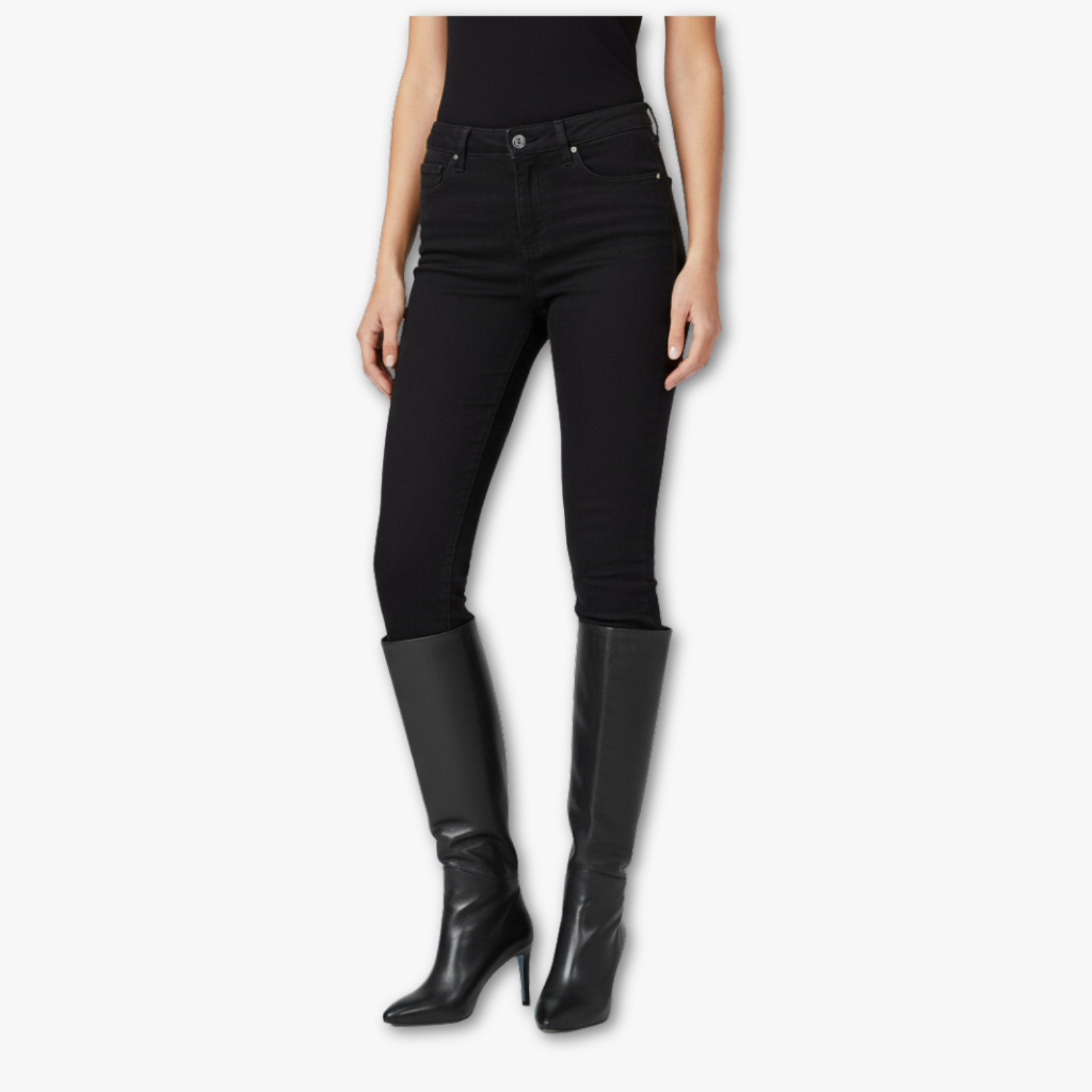 Pointed Toe Block Ankle Boots with Side Zipper